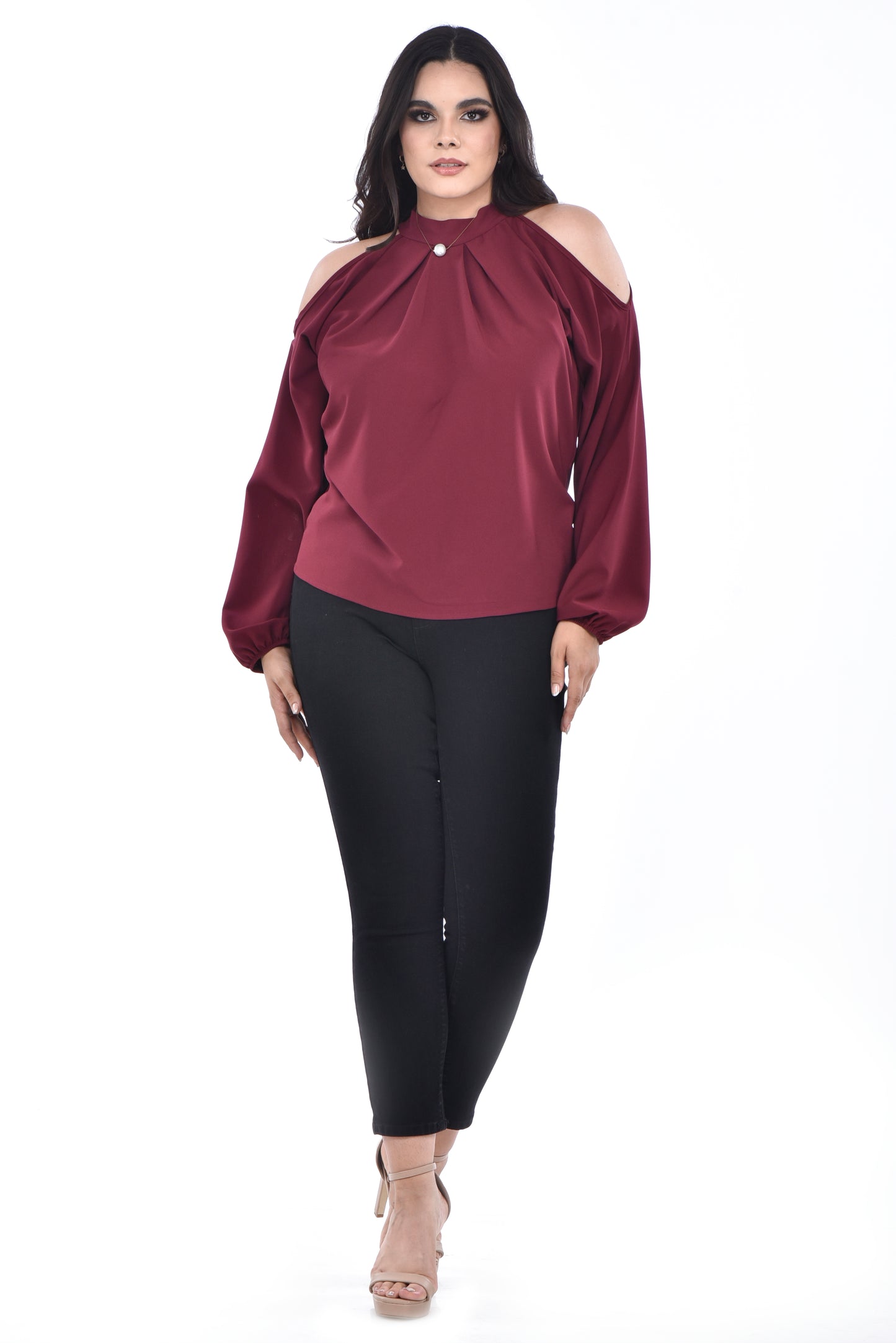 Blusa cold shoulder